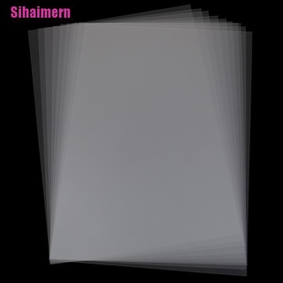 [Sihaimern] 10 pzs plantillas de papel fotográfico A4 para impresión láser de inyección de tinta transparente (1)