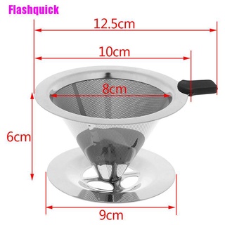 [Flashquick] Soporte de filtro de café reutilizable verter sobre cafés gotero malla filtro de té cesta