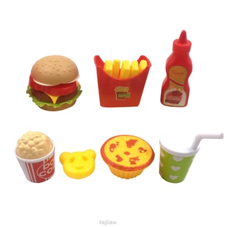 Juguete educativo simulación cocina papas fritas hamburguesa pretender juego de alimentos conjunto