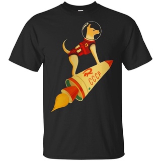 Cccp Soviet Laika El Espacio Ruso Super Rocket Perro Manga Corta Tee 100 % Algodón Para Hombre Venta De Verano Camiseta Divertida Camisetas