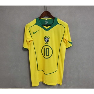 2004 brasil Home Retro camiseta de fútbol (1)