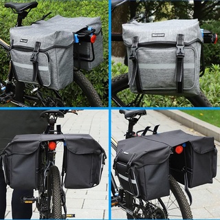 bolsa de ciclismo para bicicleta, doble cara, asiento trasero, bolsa para maletero