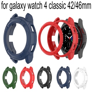 A prueba de golpes TPU reloj caso para Samsung Galaxy Watch 4 clásico 42 mm 46 mm cubierta armadura de goma híbrida parachoques Shell