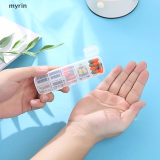 myrin - caja portátil para pastillas de viaje, dispensador de envases de doble capa.