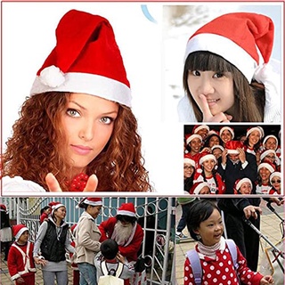 12pcs niños adultos sombrero de navidad rojo santa claus sombrero de navidad fiesta sombrero