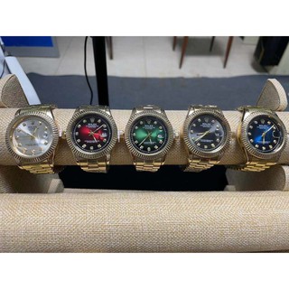 reloj rolex de lujo casual de acero dorado con diamantes de calendario/alta calidad para hombre (1)