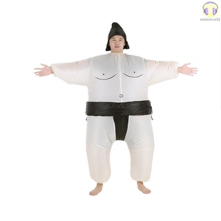 [miwo] Traje de disfraz inflable de Decdeal para adultos lindo con Ventilador Operado al aire de disfraz de Halloween fiesta Cosplay Outfit grasa inflable (9)