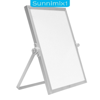 [SUNNIMIX1] Pizarra blanca magnética de aluminio marco de escritura pizarra blanca recordatorio Mini caballete