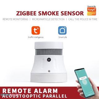 Tuya Zigbee Sensor Inteligente Detector De humo De seguridad Sistema De alarma Inteligente App humo alarma protección De incendios