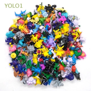 Mini Figuras de acción Yolo1 24-120 piezas Mini juguetes 2-4cm Pokemon