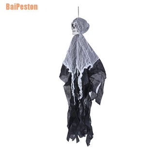 Baipeston (~) 100 cm calavera colgante de Halloween fantasma Horror Props puerta Halloween decoraciones