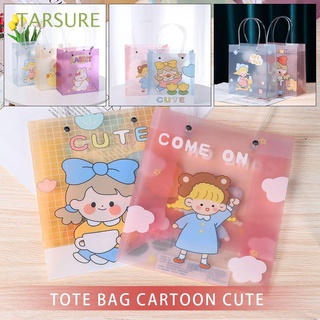 tarsure simple regalo envoltura de dibujos animados pvc bolsa de almacenamiento nuevo pequeño oso transparente estilo retro paquete de maquillaje