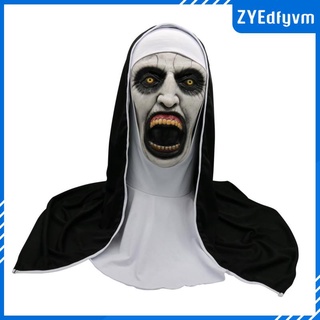 the nun mask hood cabeza completa halloween festival truco disfraz de mascarada