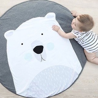 Ins caliente bebé algodón estera bebé niño habitación alfombra de juego Polar oso patrón alfombras de juego para niño