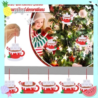 Plnt adorno/colgante De puerta Para familia/Vacicine agregar nombre/taza De Café/árbol De navidad/decoración colgante