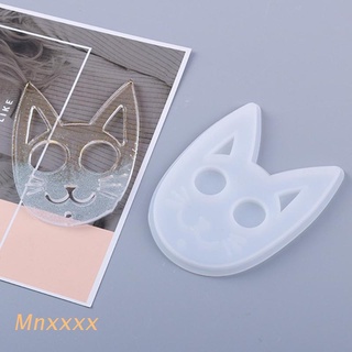mnxxx super brillante autodefensa gato llavero cristal resina epoxi molde de silicona