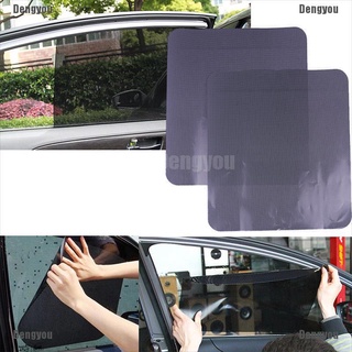 <dengyou> 2 piezas de película de malla para ventana lateral del coche, protección uv