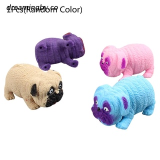 dreamingby.co Squishy Dog Toy Sensory Toys Stress Relief Pug Pinch Toys Vent Decompression Toy