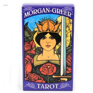 lucky morgan greer tarot 78 cartas baraja familia partido juego de mesa misteriosa adivinación oracle tarjeta de juego