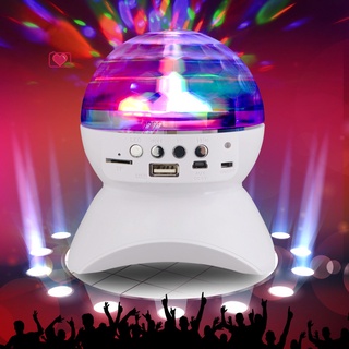 mjj altavoz bluetooth escenario controlador de luz rgb led bola mágica luz de cristal dj club disco fiesta