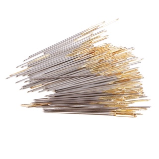 100pcs Big Eye Sewing Self-Threading Needles Embroidery Hand Sewing 26# (3)