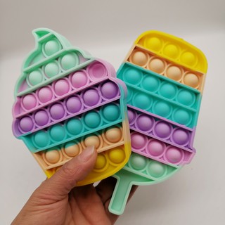 (enviario Hoy) juguetes de juguete Fidget Pop Para niños Foxmind Ice Cream Push Pop burbuja Sensory juguete nuevo juguete de alivio de estrés (2)