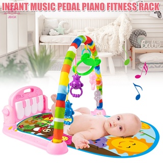 Jbigk - alfombrilla de juego para bebé (0-3-6-12 meses, actividad en la selva, gimnasio, alfombrilla de tiempo, con Piano, juguete para recién nacido)