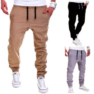 Pantalones deportivos para hombre, pantalones deportivos, diseño de Hip-hop, entrepierna, pantalones harén