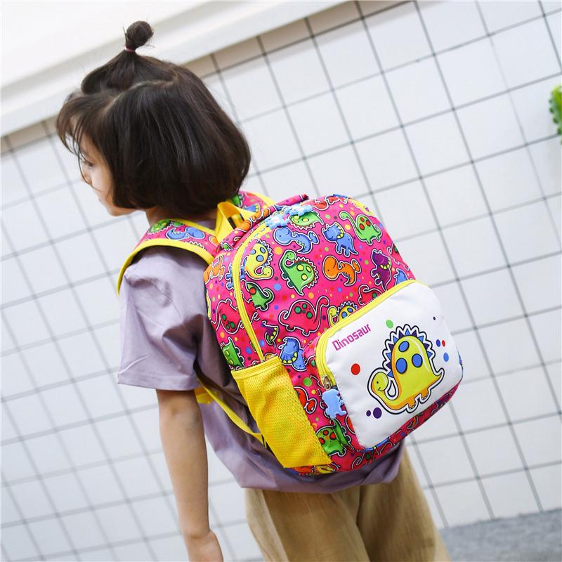Beg Beg Sekolah para niños 2-6Y Kindergarten niños dinosaurio mochila bolsa para Notebook (3)