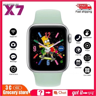 Reloj inteligente X7 Bluetooth con pantalla táctil pantalla/reloj inteligente deportivo con monitoreo De frecuencia cardiaca/control De Música