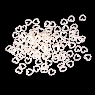 [ganit] 100 cuentas de corazón de perlas sintéticas para álbum de recortes de boda, 11 mm x 11 mm [ganit]