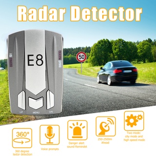 etaronicy e8 2020 detector de radar de coche inglés ruso humano advertencia de velocidad de voz x k