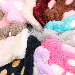 LY manoplas de niña encantadora pata de gato guantes de niños esponjosos invierno cálido felpa moda caliente sin dedos/Multicolor (6)