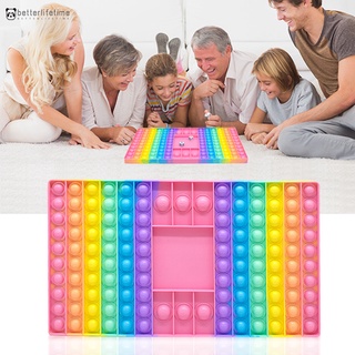 Juguete de descompresión de silicona colorido Push burbuja Fidget sensorial juguete de pensamiento de entrenamiento juego de rompecabezas para niños adultos (1)