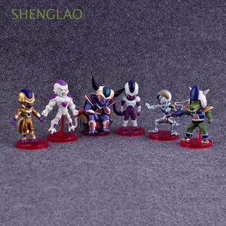 Shenglao Fighting modelo Majin Buu colección modelo miniaturas Freeza Goku Buu figuras de acción Dragon Ball Z