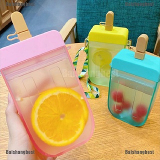 [bsb] taza de paja de plástico para paletas, botella de agua al aire libre, transparente, jugo, taza para beber, [baishangbest] (1)