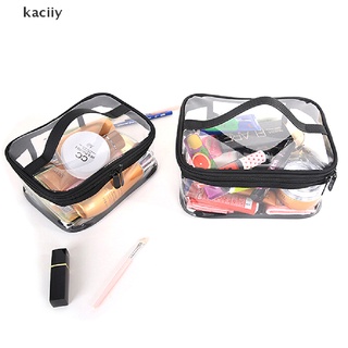 kaciiy transparente pvc de viaje cosmético maquillaje neceser bolsa de lavado bolsa de cremallera bolsa co