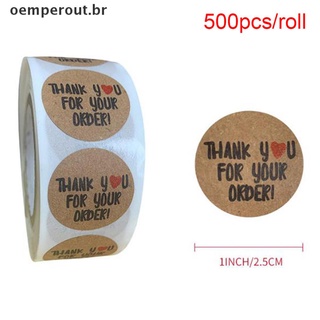 Out 500 pegatinas de papel Kraft caseras con etiquetas de sello de amor pegatinas para álbum de recortes.