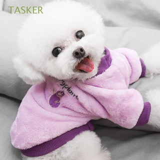 TASKER Easy Put on/off Pet Winter Outfit Warm Dog Apparel Chihuahua Clothes Cute Coral Velvet Cat Shirt Dog Jacket Soft Coat Cat Sweater (1)