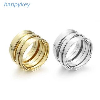 Hap minimalista Retro temperamento multicapa anillo ancho hembra versión amplia versión Simple anillo salvaje para mujeres niñas