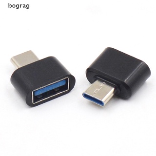 [Bograg] 2 Unidades USB Tipo C Macho A 2.0 Hembra OTG Convertidor Adaptador De Datos Para Teléfono 579CO