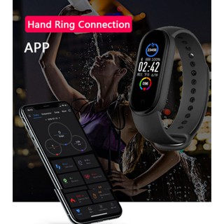 Nuevo reloj de banda inteligente M5, rastreador de ejercicios, podómetro, monitor de presión arterial, frecuencia cardíaca, compatible con Bluetooth (8)