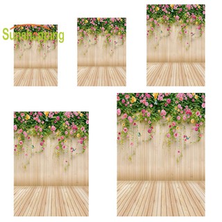 sunshopping tablones de madera flor fotografía fondo tela telón de fondo estudio decoración de fotos (8)