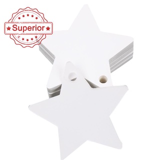 100 piezas estrella de papel Kraft etiqueta de boda navidad Halloween etiquetas Favor blanco precio marrón fiesta N9E1