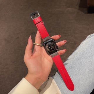 Apple Watch band Apple iwatch LV correa de cuero para Apple Watch Series 7 6 SE 5 4 3 2 1 (5)