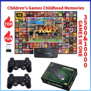 4K TV Video Gamepad 2.4G Incorporado 10000 Juegos Retro 64GB Clásicos Para PS1/GBA/MD