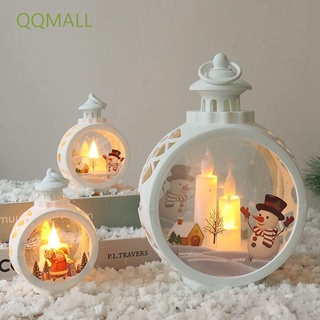 Qqmall creativo colgantes de navidad Santa Claus decoraciones de navidad luces LED lámpara de viento festivo árbol de navidad para interior al aire libre ventana adornos muñeco de nieve linternas/Multicolor