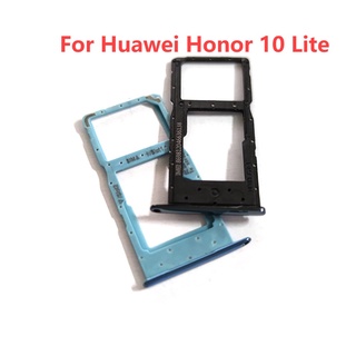 Tested Good Sim Tray Holder For Huawei Honor 10 Lite SIM Card Tray Slot Holder Adapter Socket Repair Parts (1)