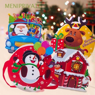 meniprivate chocolate caja de embalaje de galletas árbol de navidad decoración de navidad bolsa de regalo nueva galleta festival suministros caramelo niños bolsa de mano