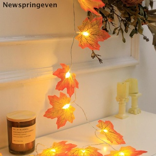[nse] luces de guirnalda de arce artificial de 2 m para fiesta de decoración de navidad diy [newspringeven]